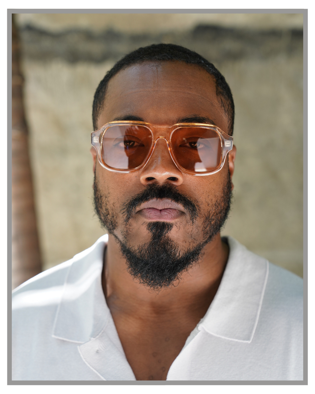 Vintage Amber Square Sunglasses – Retro Transparent Frame with Brown Tinted Lenses