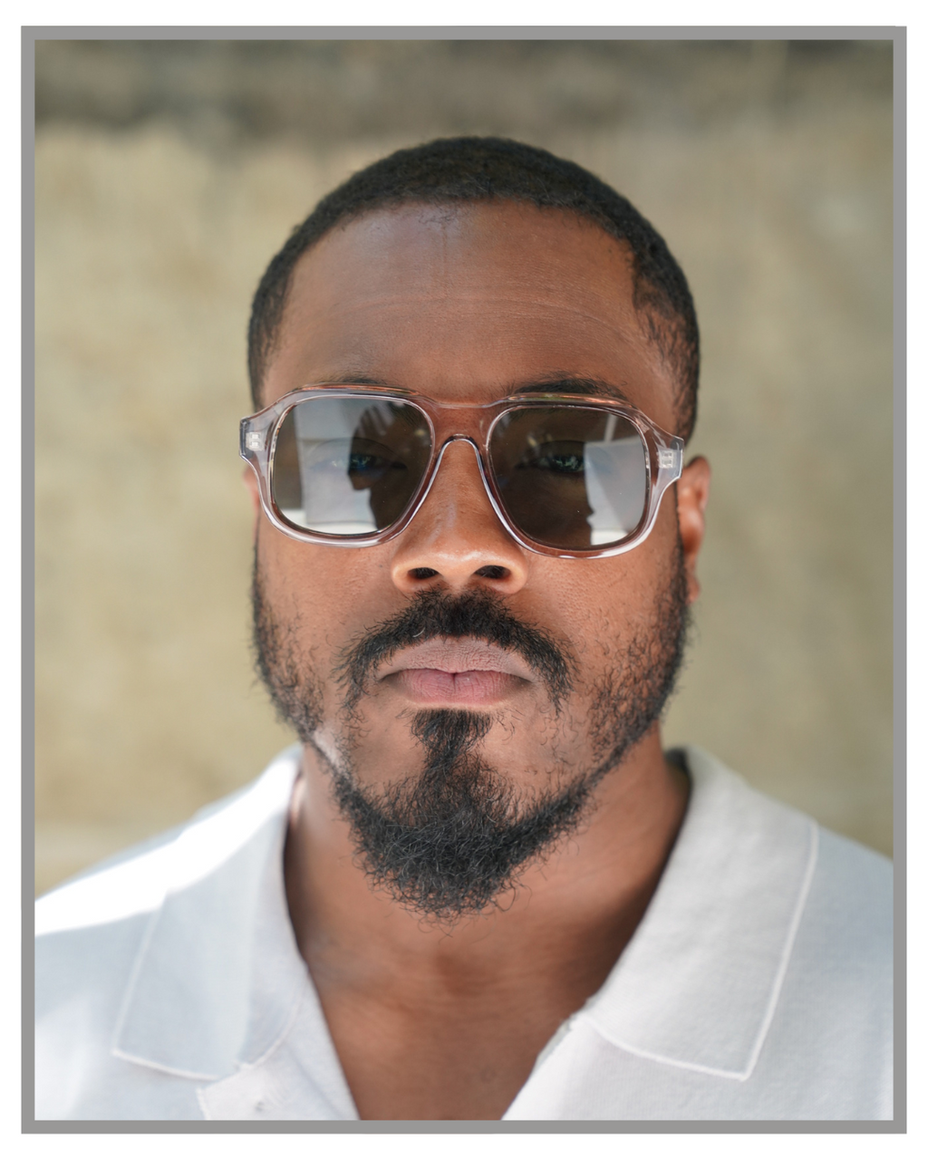 Vintage Brown Square Sunglasses – Retro Transparent Frame with Green Tinted Lenses