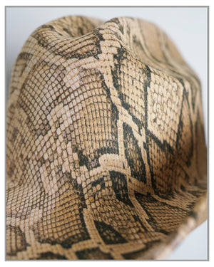 Phyton Snake Skin Print Fedora