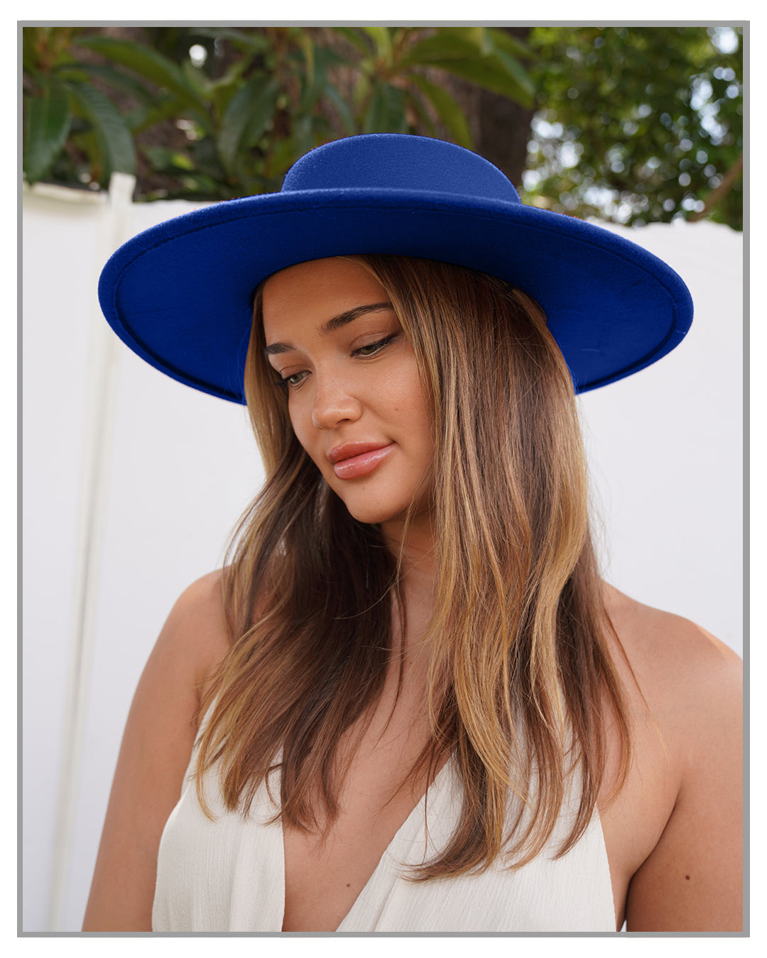 Royal Blue Fedora Hat