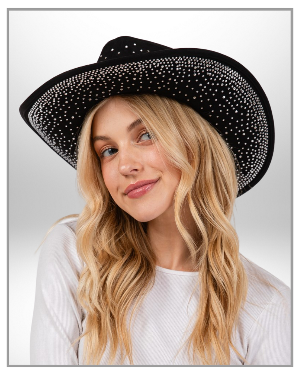 Black Multi-Studded Western Cowboy Hat – Edgy Rodeo Hat | Bold Country Concert & Festival Style