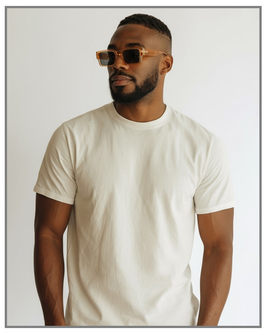 Orange Rectangular Frame Sunglasses| Unisex Sunglasses | UV400 Streetwear Eyewear (Copy) (Copy)