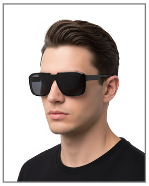 Oversized Square Frame Sunglasses Retro Vintage UV400 Protection Retro Brown Square Sunglasses | Unisex Oversized Shades  main image 3