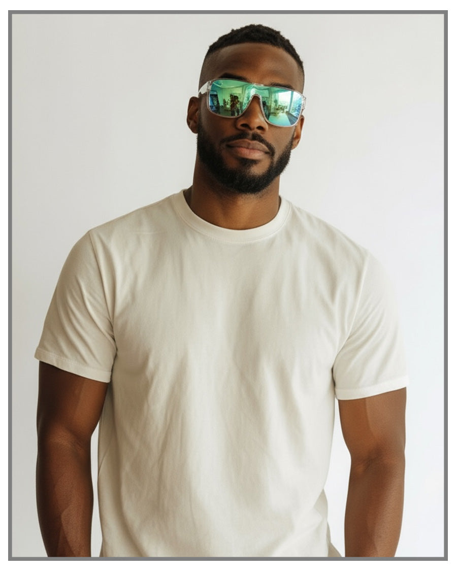 Retro Crystal Square Sunglasses | Unisex Oversized Shades  display picture 1