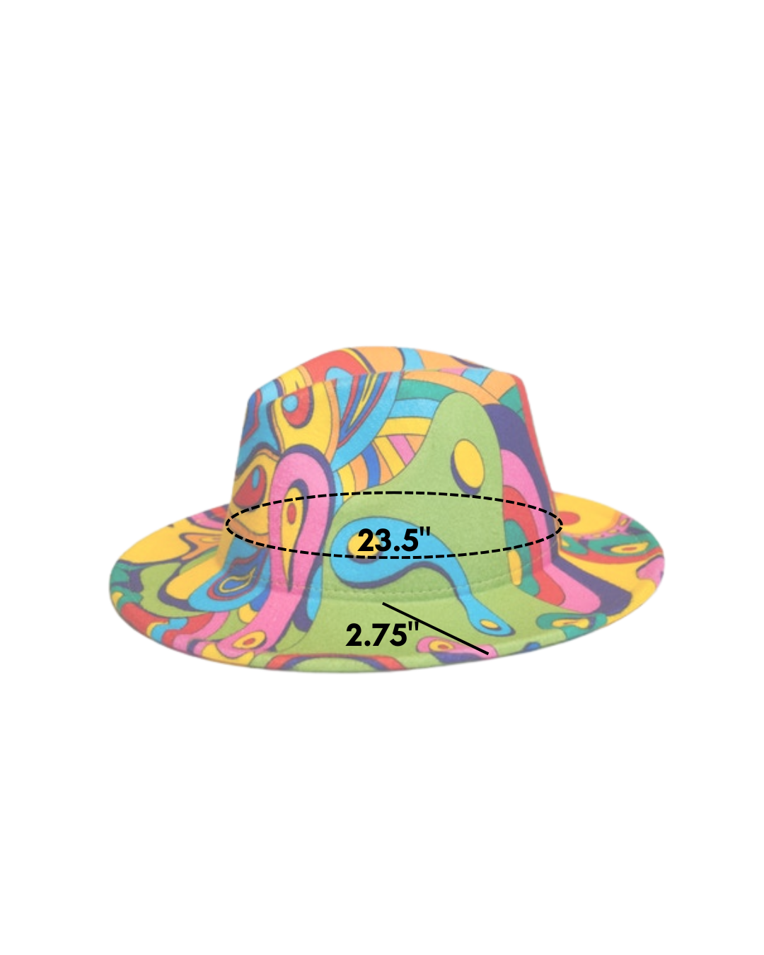 70s Abstract Art Fedora