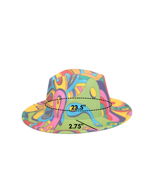 70s Abstract Art Fedora
