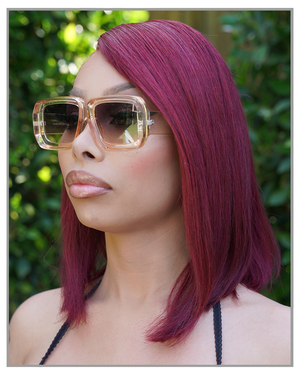 Bora Bora Summer Oversize Sunglasses in Rose - truthBlack