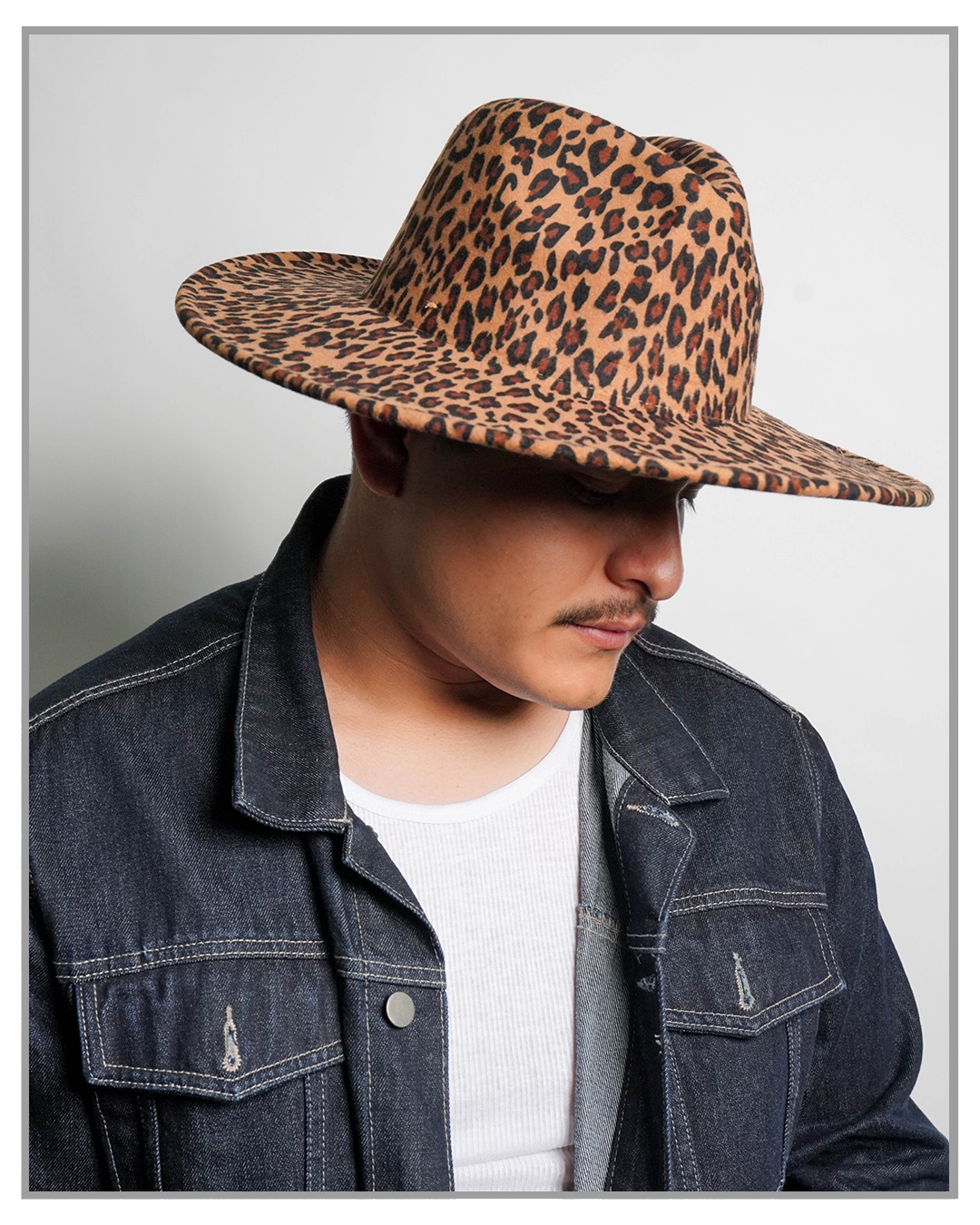 Leopard Print Cheetah Fedora Leopard Cheetah Print Felt Hat Animal