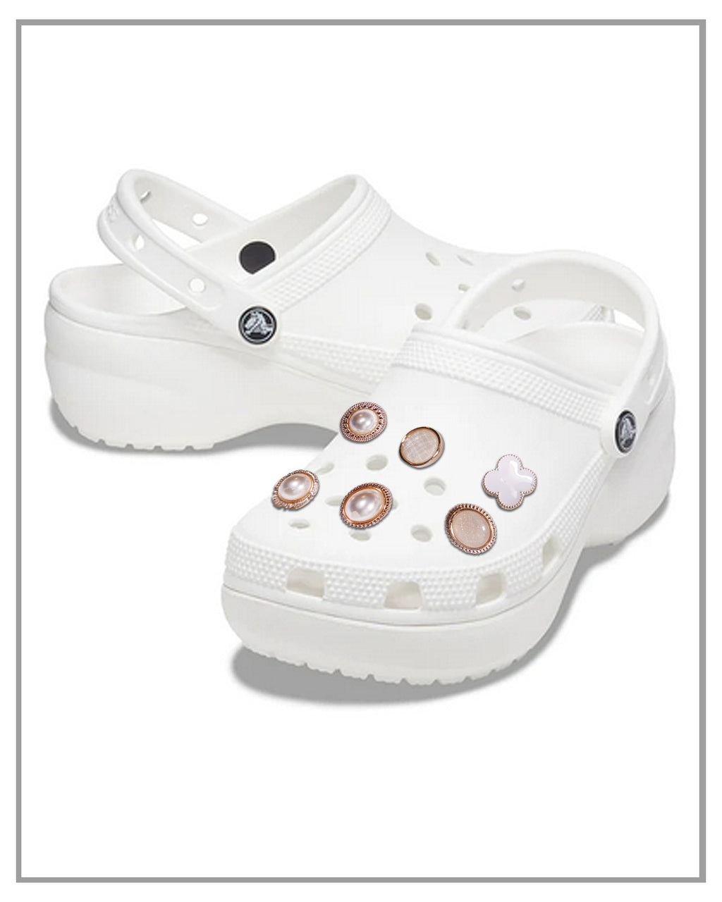 Classic Pearl Croc Jibbitz ( 6pcs/Pack )