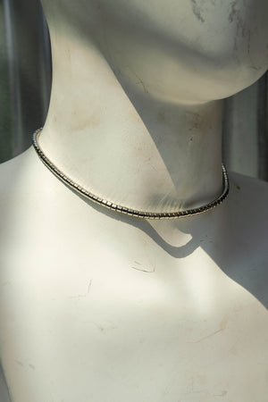 Silver Bead Choker - truthBlack