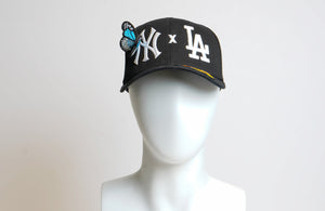 NY x LA 3D Butterfly Trucker Hat - truthBlack