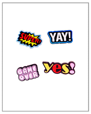 Expression Croc Jibbitz ( 4pcs/Pack )