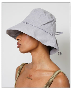 Gray Canvas Bucket Hat - truthBlack