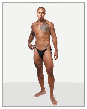 Men's Tie Side Bikini - truthBlack