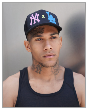 Black Pink NY X Blue LA Trucker Hat