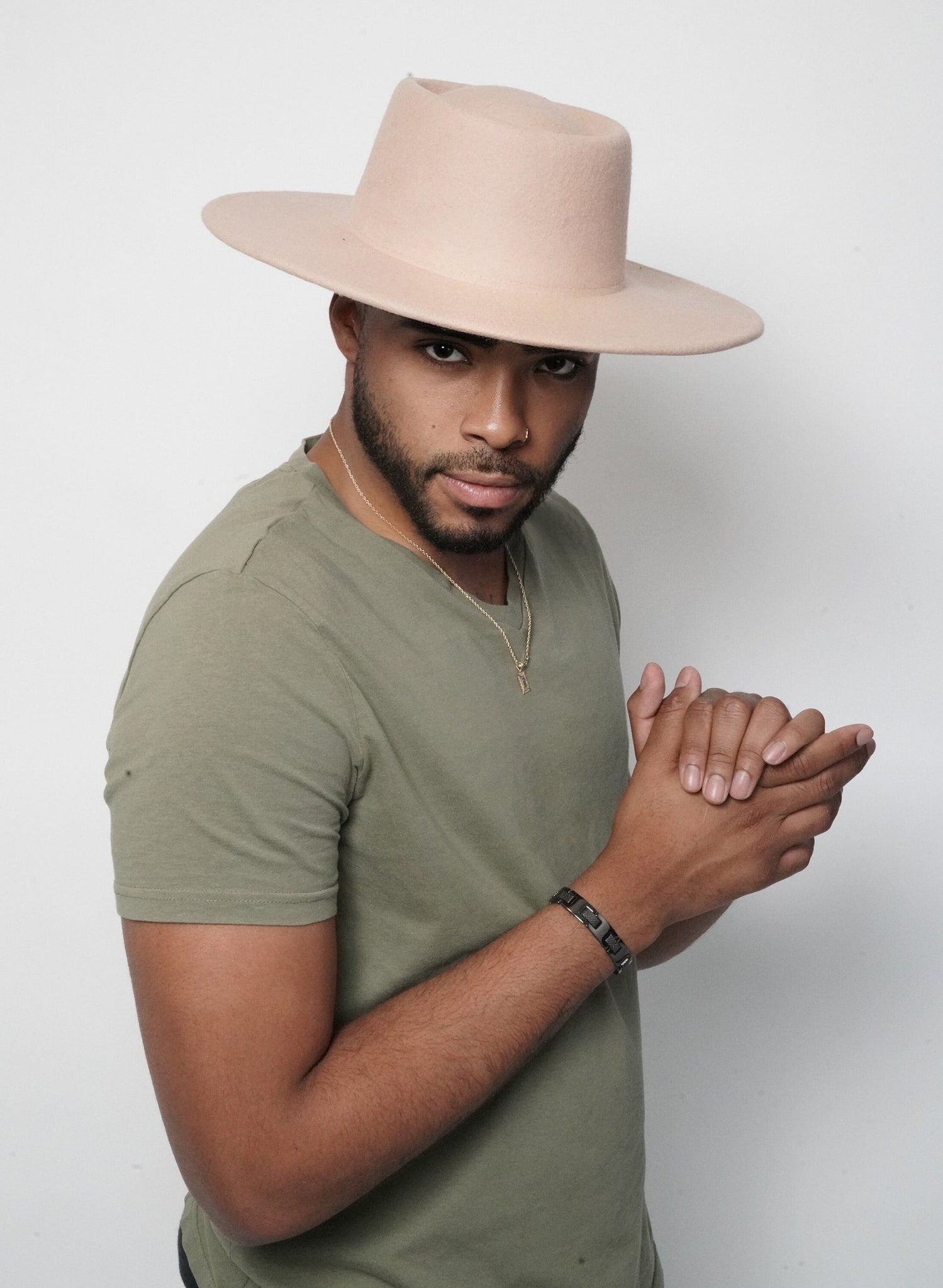 Australian Wool Cognac Boater Hat - truthBlack
