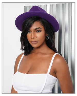 Purple Fedora Hat